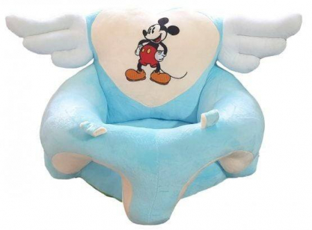 Mobilier camera copii - Fotoliu din plus, model Ingeras, Mickey, Albastru