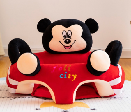 Fotoliu din plus cu spatar si centru de joaca, Mickey Mouse, Dimensiune 53 cm x 53 cm x 50 cm [1]