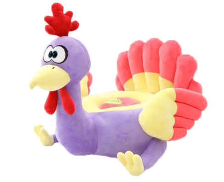 Mobilier camera copii - Fotoliu din plus Curcan multicolor