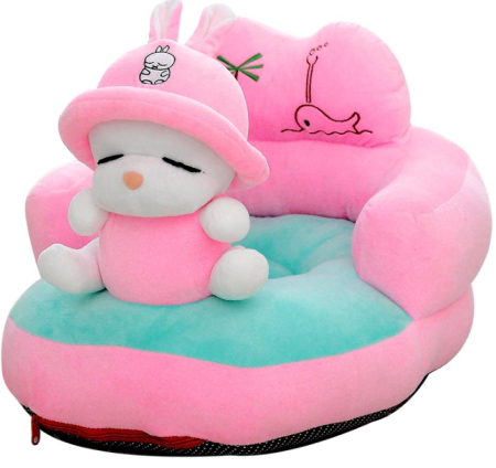 Mobilier camera copii - Fotoliu din plus ,iepuras roz