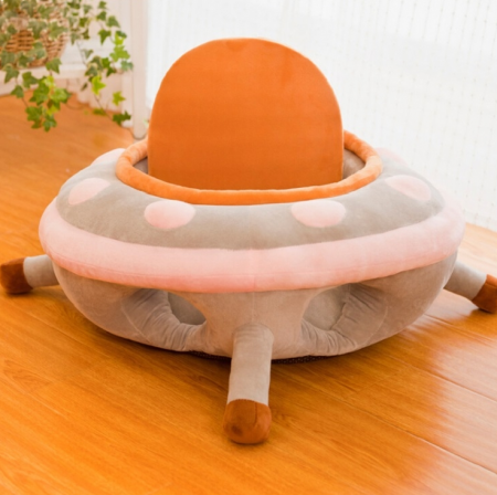 Fotoliu din plus, model centru de joaca, cu spatar detasabil, roz pudra [3]