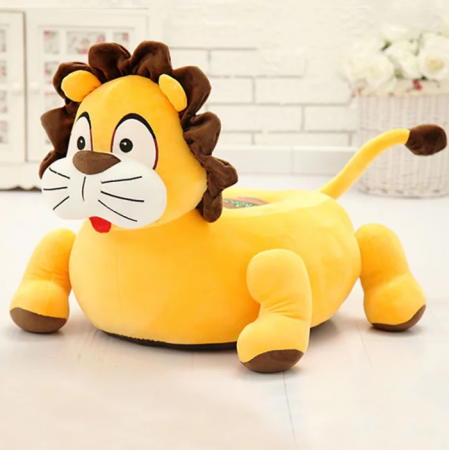 Mobilier camera copii - Fotoliu din plus, Model Leutul curajos, Galben