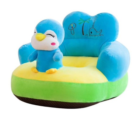 Mobilier camera copii - Fotoliu pentru bebe din plus , cu spatar Baby Pinguin