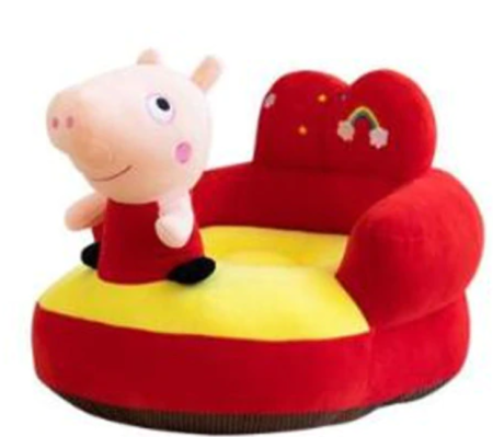 Mobilier camera copii - Fotoliu pentru bebe din plus , cu spatar Purcelusa Peppa Pig