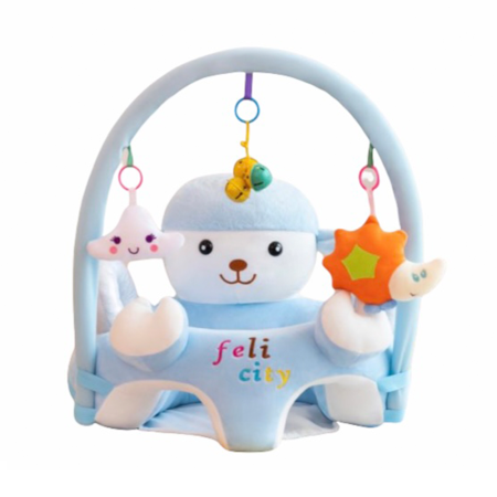 Mobilier camera copii - Fototliu din plus,Bubu-Still, Model animalut, ,50 x 60 x 40 cm, albastru,OITA cu arcada de jucarii