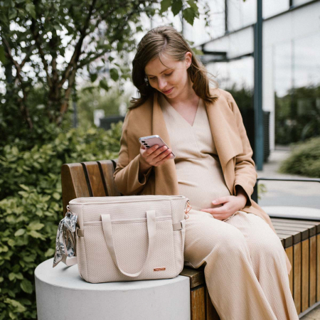 Geanta mame pentru carucior Carmen, bej, Babyono [10]