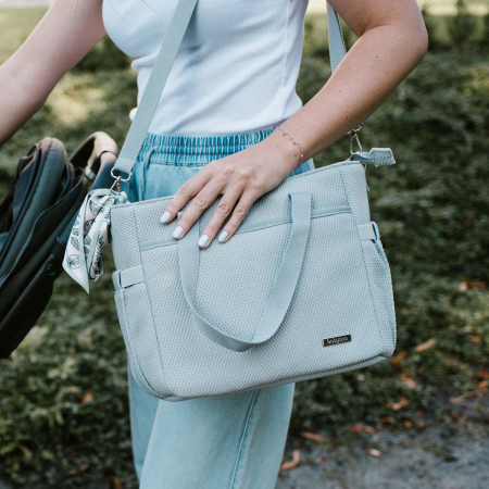 Geanta mame pentru carucior Carmen, gri, Babyono [10]