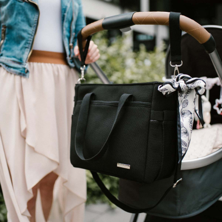 Geanta mame pentru carucior Carmen, negru, Babyono [3]