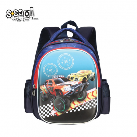 Ghiozdan 3D CARS, 25x17x31 Cm - S-COOL [3]