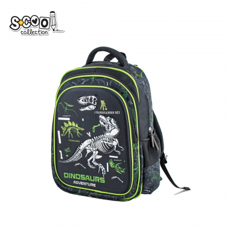 Ghiozdane - Ghiozdan 3D DINOSAURS, 38x35x20 cm - S-COOL