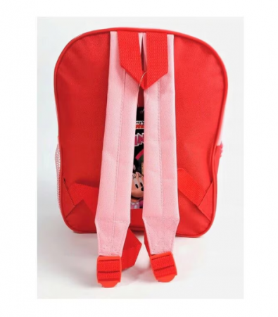 Ghiozdan Minnie Mouse, rosu cu floricele, 32x26x10cm [1]