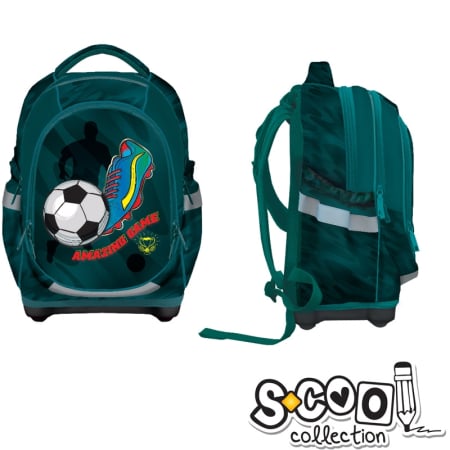 Ghiozdane - Ghiozdan Anatomic AMAZING GAME, 42x34x22cm - S-COOL