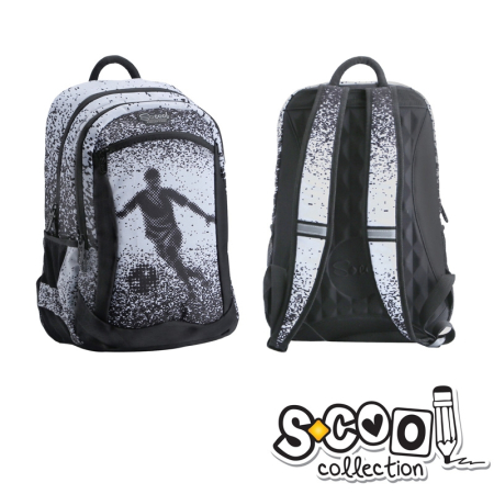 Ghiozdane - Ghiozdan Compartiment Laptop, FOOTBALL, 43x27x15cm - S-COOL