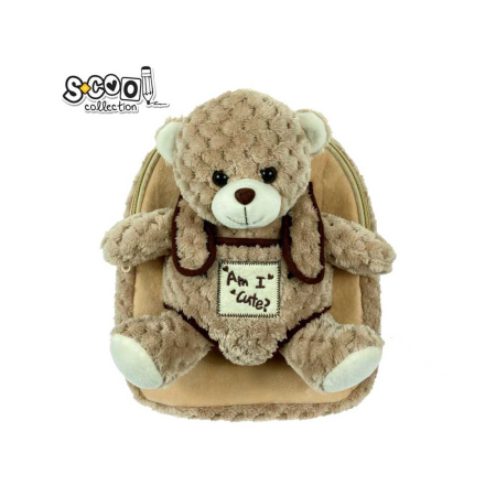 Ghiozdane gradinita - Ghiozdan Gradinita BABY ANIMALS, BROWN BEAR, 28 Cm - S-COOL