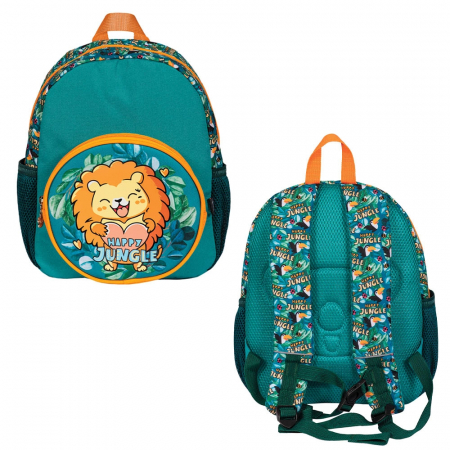 Ghiozdan Gradinita HAPPY JUNGLE, 31x24x9 Cm - S-COOL [2]