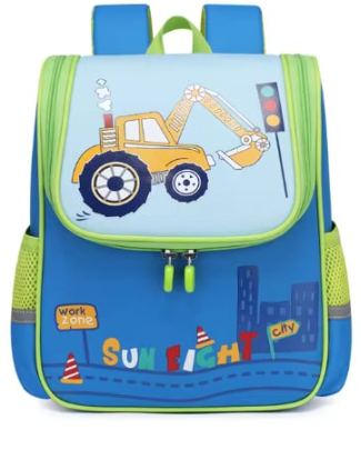 Ghiozdane gradinita - Ghiozdan Gradinita Micutul Constructor, 32x26x16,5 Cm