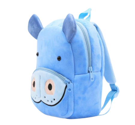 Ghiozdan gradinita, model animalut, Bubu-Still, 26 x 24 x 10 cm, Albastru Glossy [1]