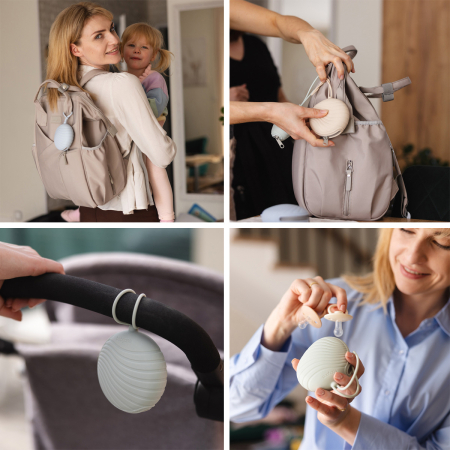 Husa protectie suzeta silicon, roz, Babyono [6]