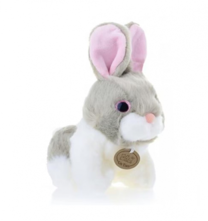 Papusi, plusuri, zane si figurine - Iepuras de plus, cu medalion, 25 cm