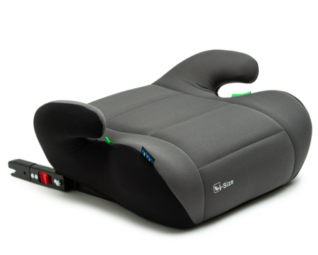 Scaun si scoica auto - Inaltator auto Juju Jazzy Booster i-Size ISOFIX, Negru-Gri