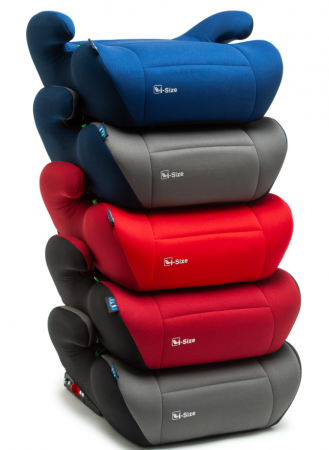 Inaltator auto Juju Jazzy Booster i-Size ISOFIX, Negru-Rosu [4]