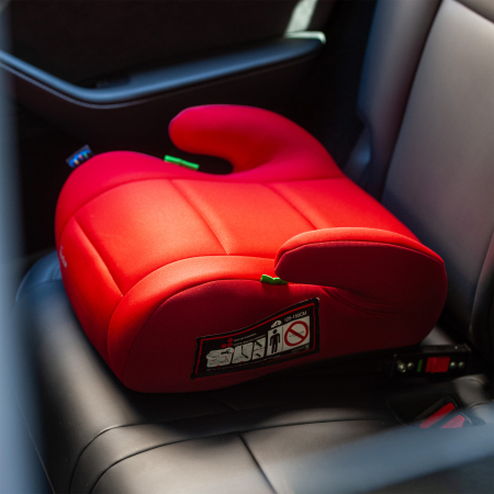 Inaltator auto Juju Jazzy Booster i-Size ISOFIX, Rosu-Bordo [3]