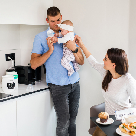 Incalzitor si sterilizator electronic alb Hranire Naturala Babyono [3]