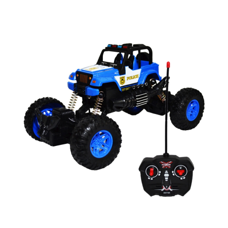 Masinute si trenulete - Jeep Politie Cu RC, AC, 22x13x12,5 Cm