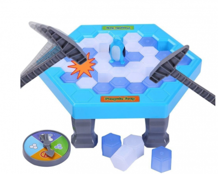 Jucarii tip Montessori - Joc interactiv, pentru 2-4 persoane , Capcana pinguinului