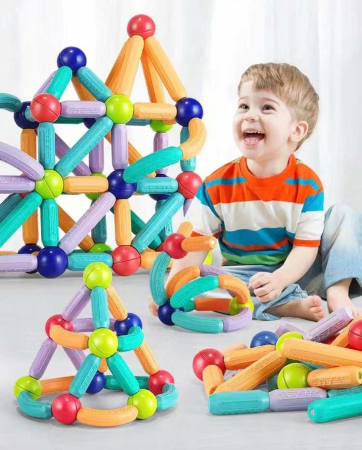 Puzzle si jocuri de construit - Joc puzzle, stick magnetic, New Upgrade, 36 piese