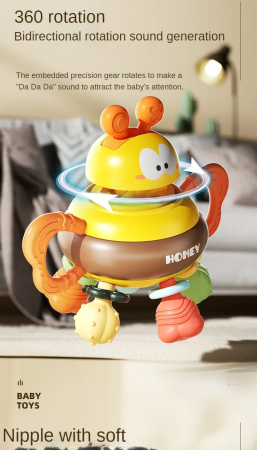 Jucarie bebe, pentru dentitie, din silicon, albinuta [4]
