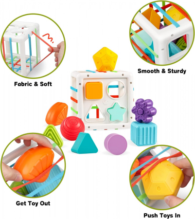 Jucarie de sortat, gama Montessori, cub educational [6]