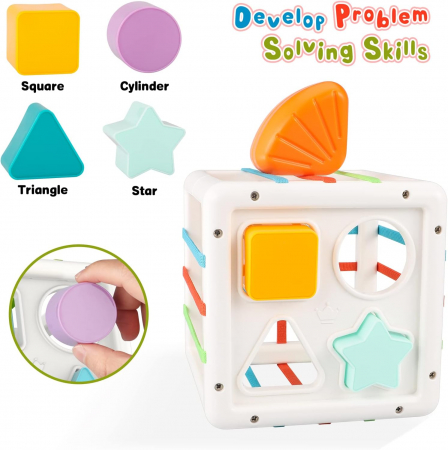 Jucarie de sortat, gama Montessori, cub educational [1]