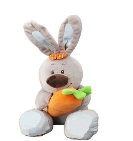Papusi, plusuri, zane si figurine - Jucarie din plus,Iepuras cu morcovel,50 cm