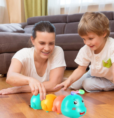 Jucărie electrică, omidă pentru bebeluși, se taraste si lumineaza [6]