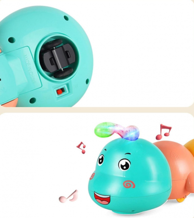 Jucărie electrică, omidă pentru bebeluși, se taraste si lumineaza [4]