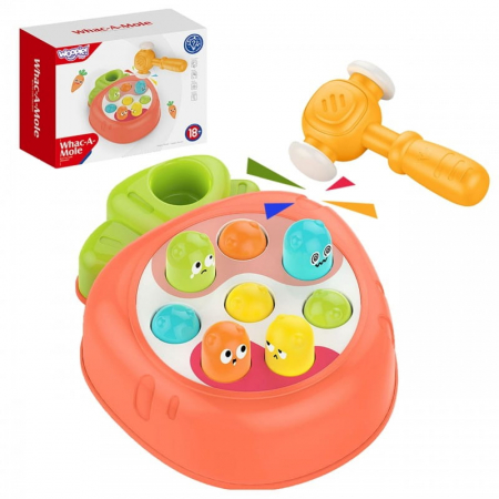 Jucarii tip Montessori - Jucarie interactiva, cu ciocanel, pentru copii 13.5 x 17 x 7.5 cm