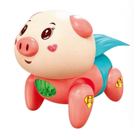 Jucarii interactive bebe - Jucarie interactiva, pentru bebelusi, Cu lumini si sunete, Superpurcelus