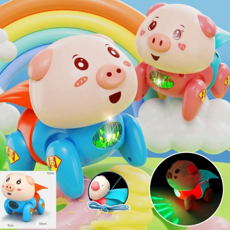 Jucarie interactiva, pentru bebelusi, Cu lumini si sunete, Superpurcelus [3]