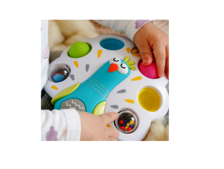 Jucarie motrica pentru bebe Paun cu pop-it pentru digitatie [1]