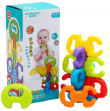 Jucarii tip Montessori - Jucarie pentru dentitie si stivuit