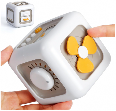 Jucarii interactive bebe - Jucarie senzoriala, colectia Montessori, 6 in 1, Descopera lumea