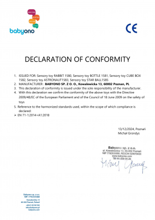 Jucarie senzoriala, dezvoltare abilitati motorii bebelus, Cutie Cub, Babyono [7]