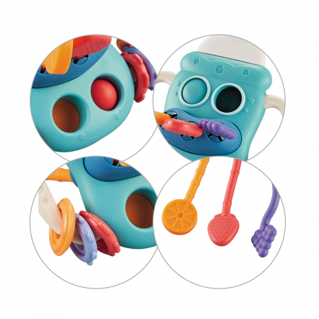 Jucarie senzoriala, dezvoltare abilitati motorii bebelus, Sticla, Babyono [4]