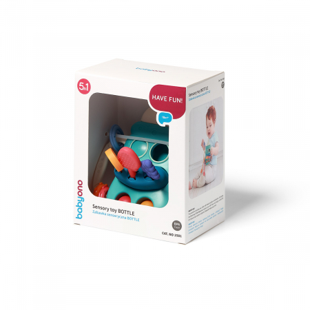 Jucarie senzoriala, dezvoltare abilitati motorii bebelus, Sticla, Babyono [7]