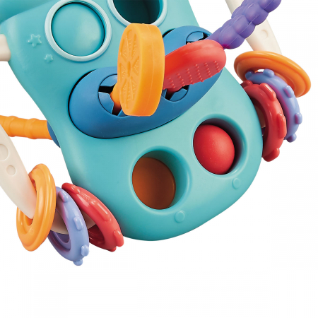 Jucarie senzoriala, dezvoltare abilitati motorii bebelus, Sticla, Babyono [1]