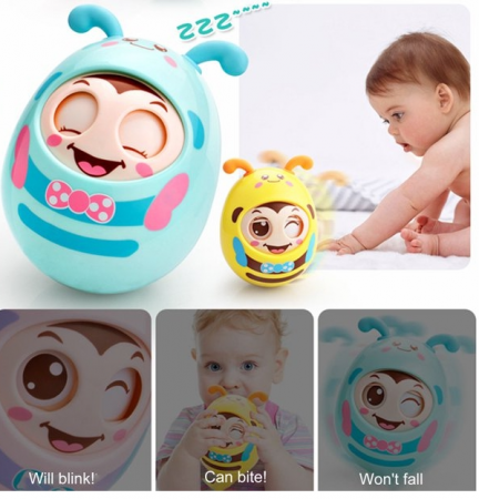 Jucarie senzoriala si interactiva pentru bebelusi, bila cu mimica [3]