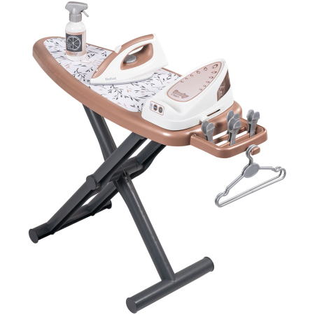 Jucarii tip Montessori - Jucarie Smoby Masa si fier de calcat Tefal Ironing Board + Stream Iron cu 9 accesorii