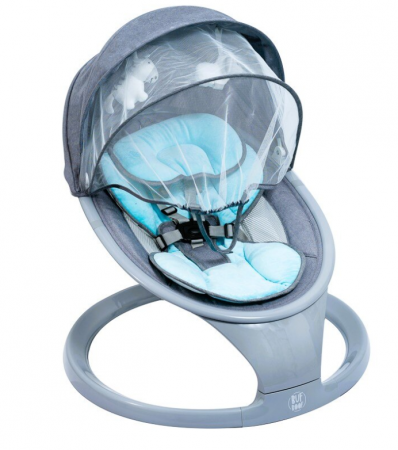 Leagan Electric Inteligent Portabil W5 BUF BOOF, Multifunctional, Conexiune Bluetooth, 5 Module miscare, Telecomanda, Functie EasyTouch, albastru [3]