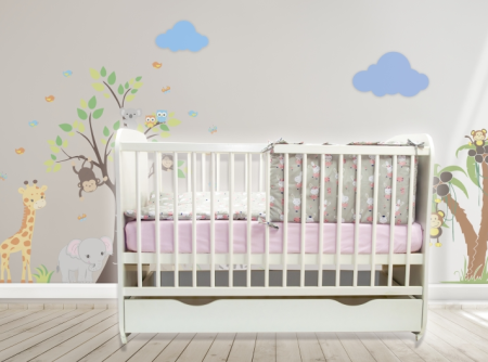 Lenjerie MyKids Dancing Bunny 4 Piese 120x60 [1]